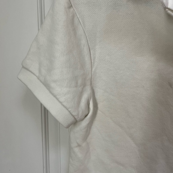 Twenty Montreal Sunnyside Cropped Polo Shirt size medium white - Picture 3 of 6